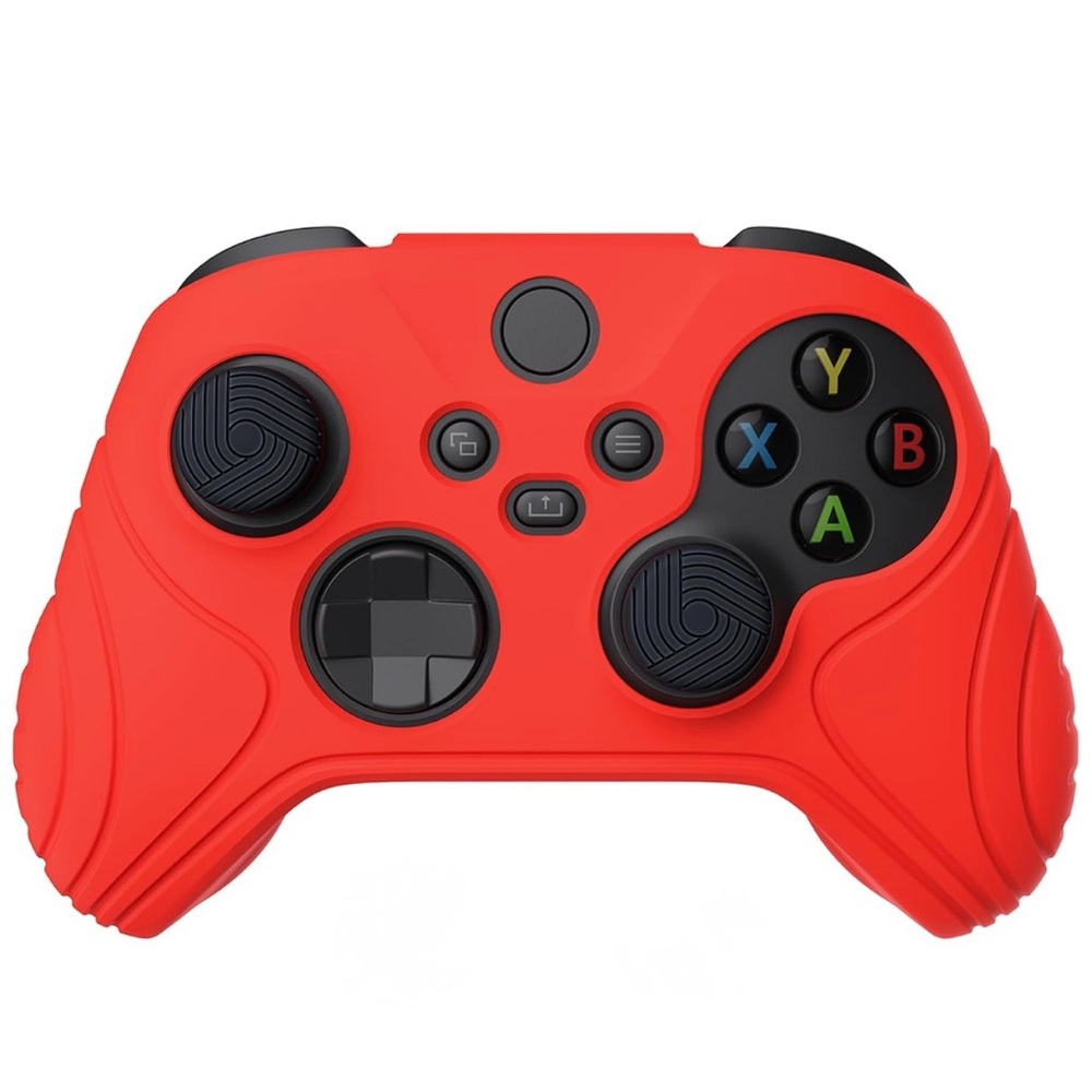 NIB Two Red Gaming Controller Grips with Black Accents